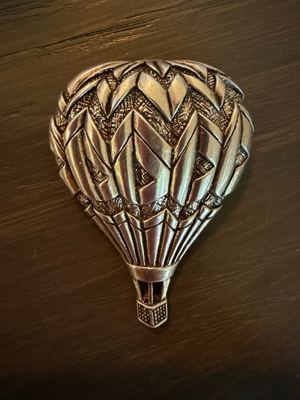 Vintage Sterling Silver Hot Air Balloon Pin/Pendant
